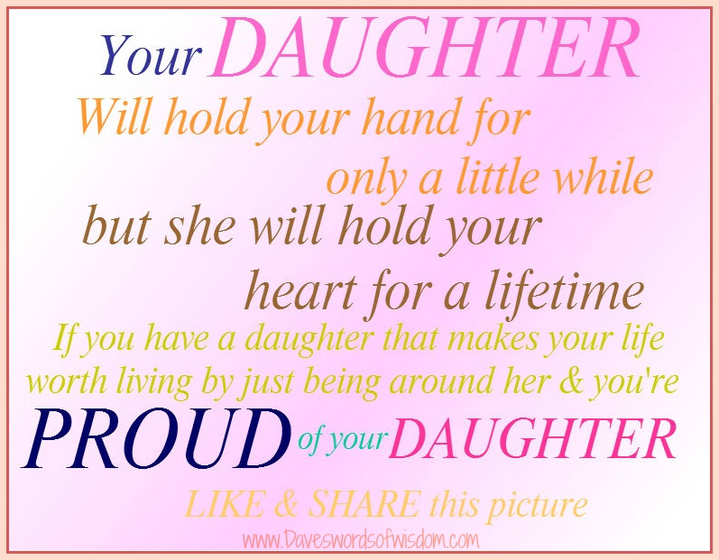 Proud Of You Daughter Quotes Quotesgram 
