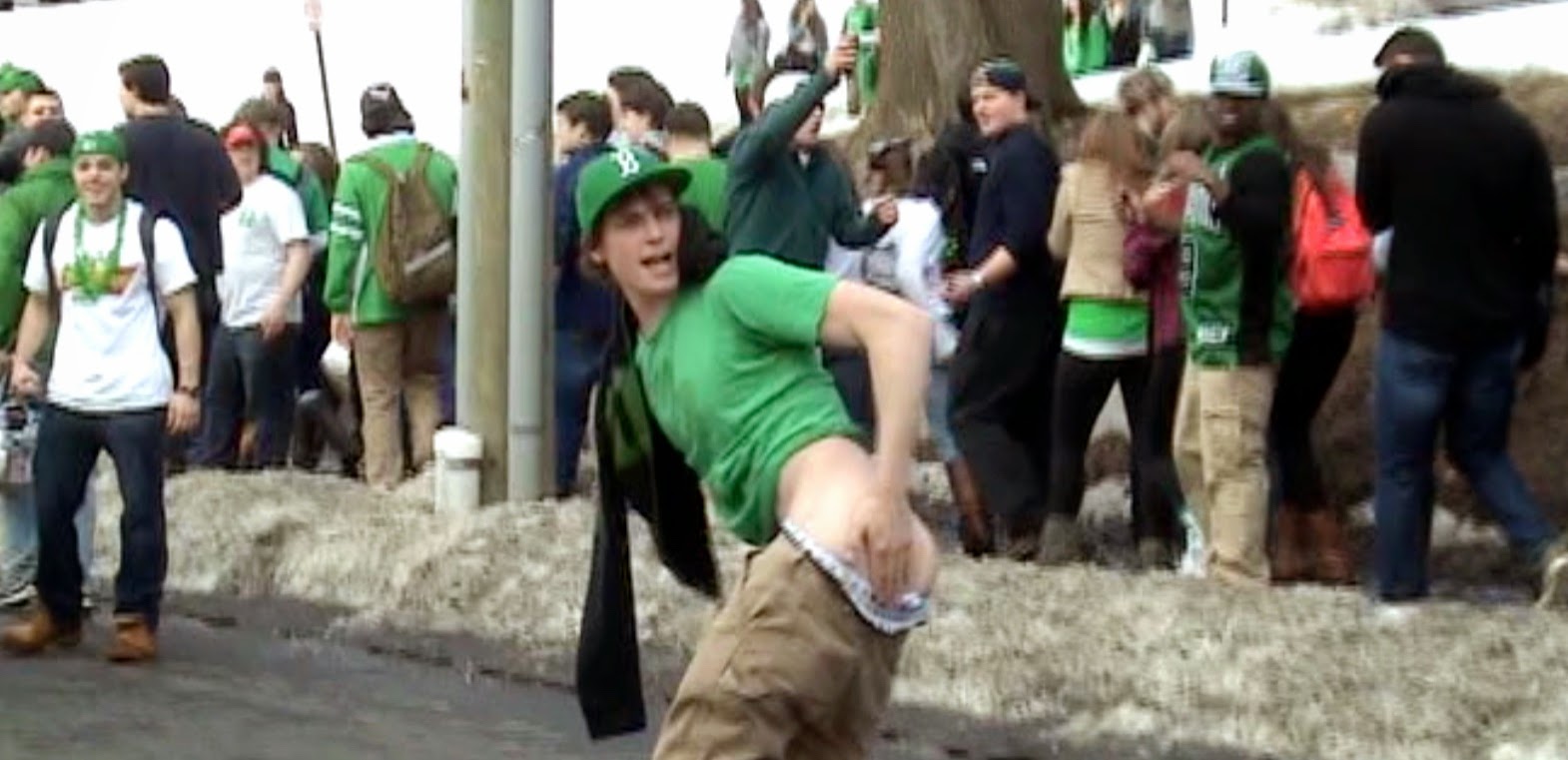 Only in The Republic of Amherst Blarney Blowout Caught On Tape