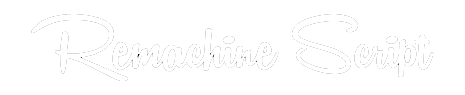 Remachine Script Font Remachine Script Font