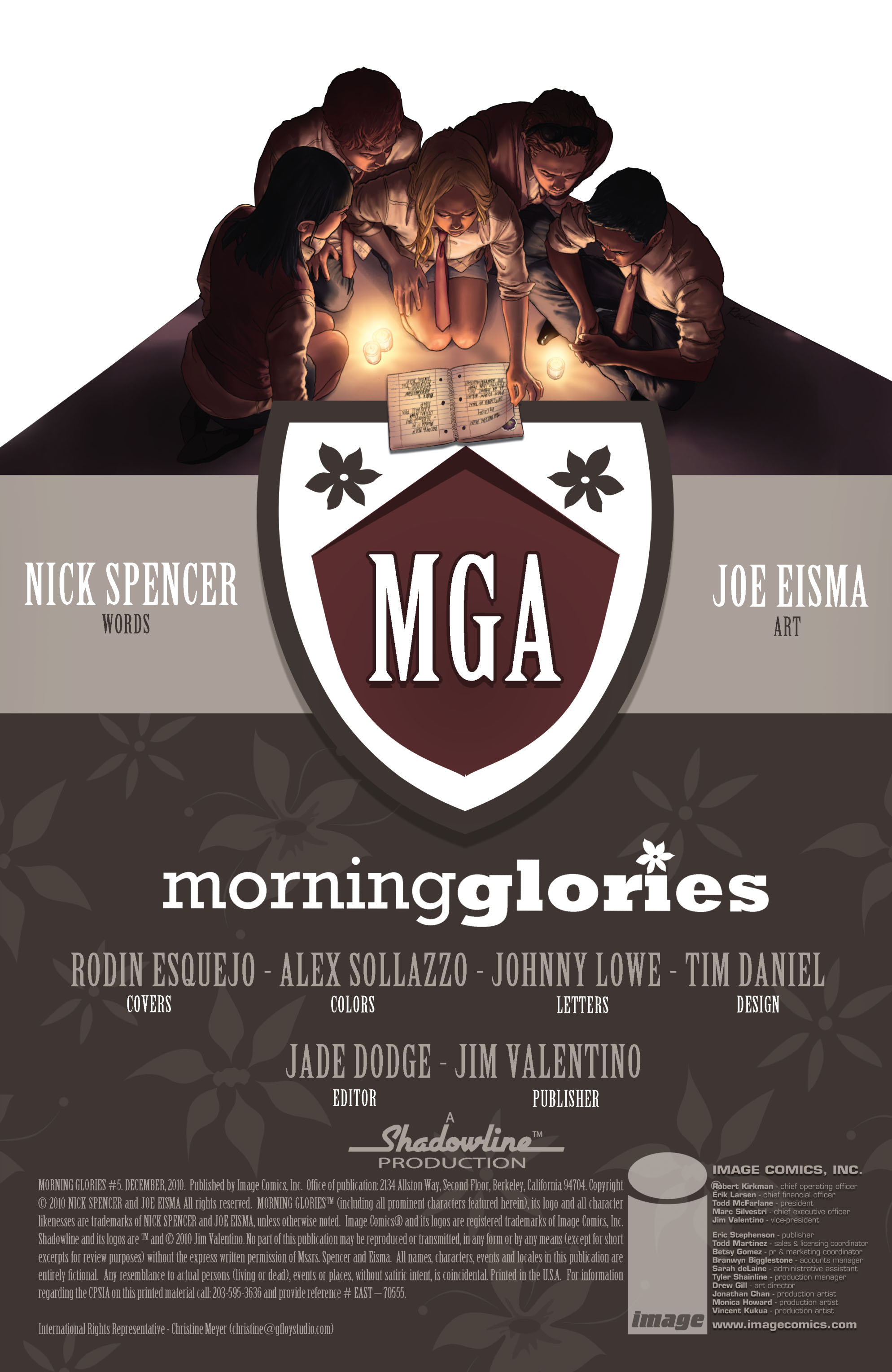Read online Morning Glories comic -  Issue #5 - 2