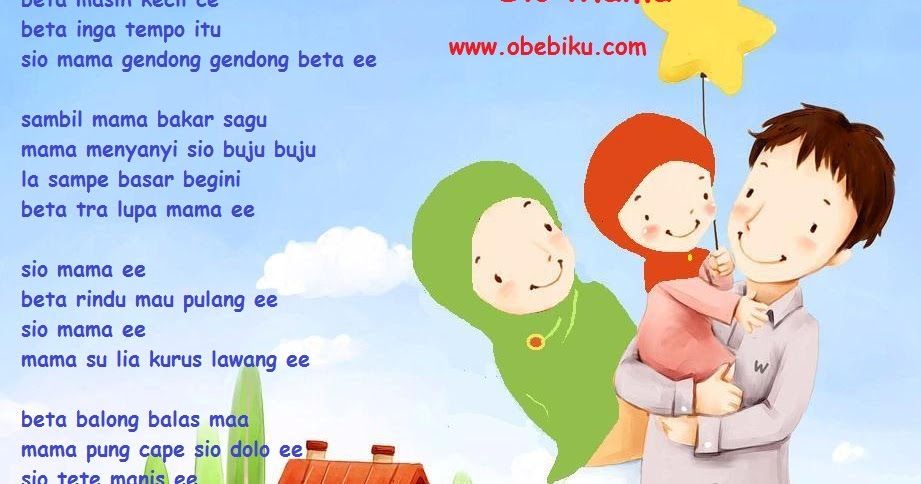 Lirik Lagu Anak Anak Sio Mama Obebiku
