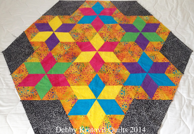 Debby Kratovil Quilts Seven Sisters with English Paper Piecing