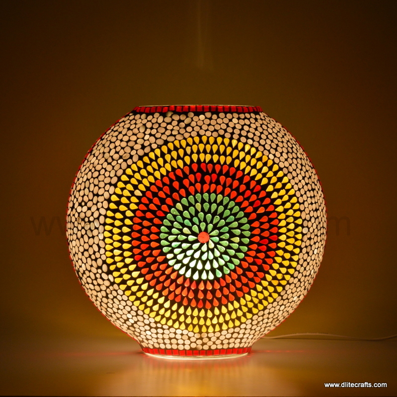 DliteCrafts Decor Glass Table Mosaic Handcrafted Lamp U Can see more