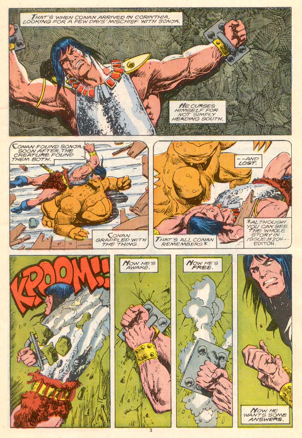 Read online Conan the Barbarian (1970) comic -  Issue #205 - 4