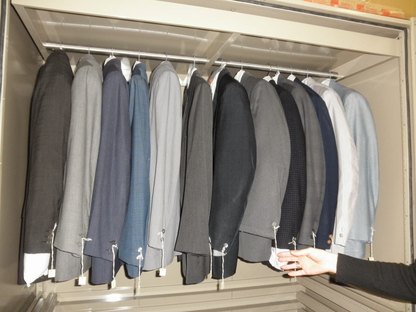 Inside the Conservator's Studio Not on THAT hanger! Proper storage of