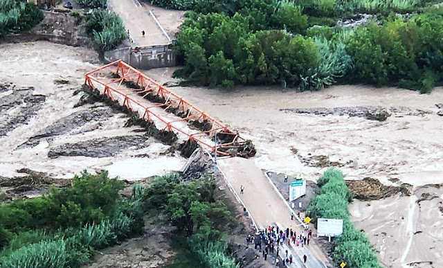 Colapsó en puente Montalvo Colapsó en puente Montalvo