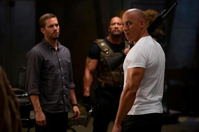 Vin Diesel, Paul Walker and Dwayne Johnson in Fast & Furious 6
