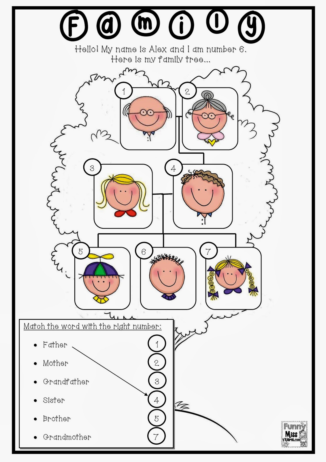 NEW 599 FAMILY TREE WORKSHEETS FOR GRADE 1 | family worksheet