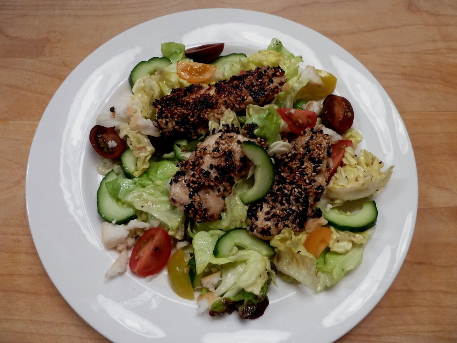 Cracked Pepper Sesame Seed Chicken Salad