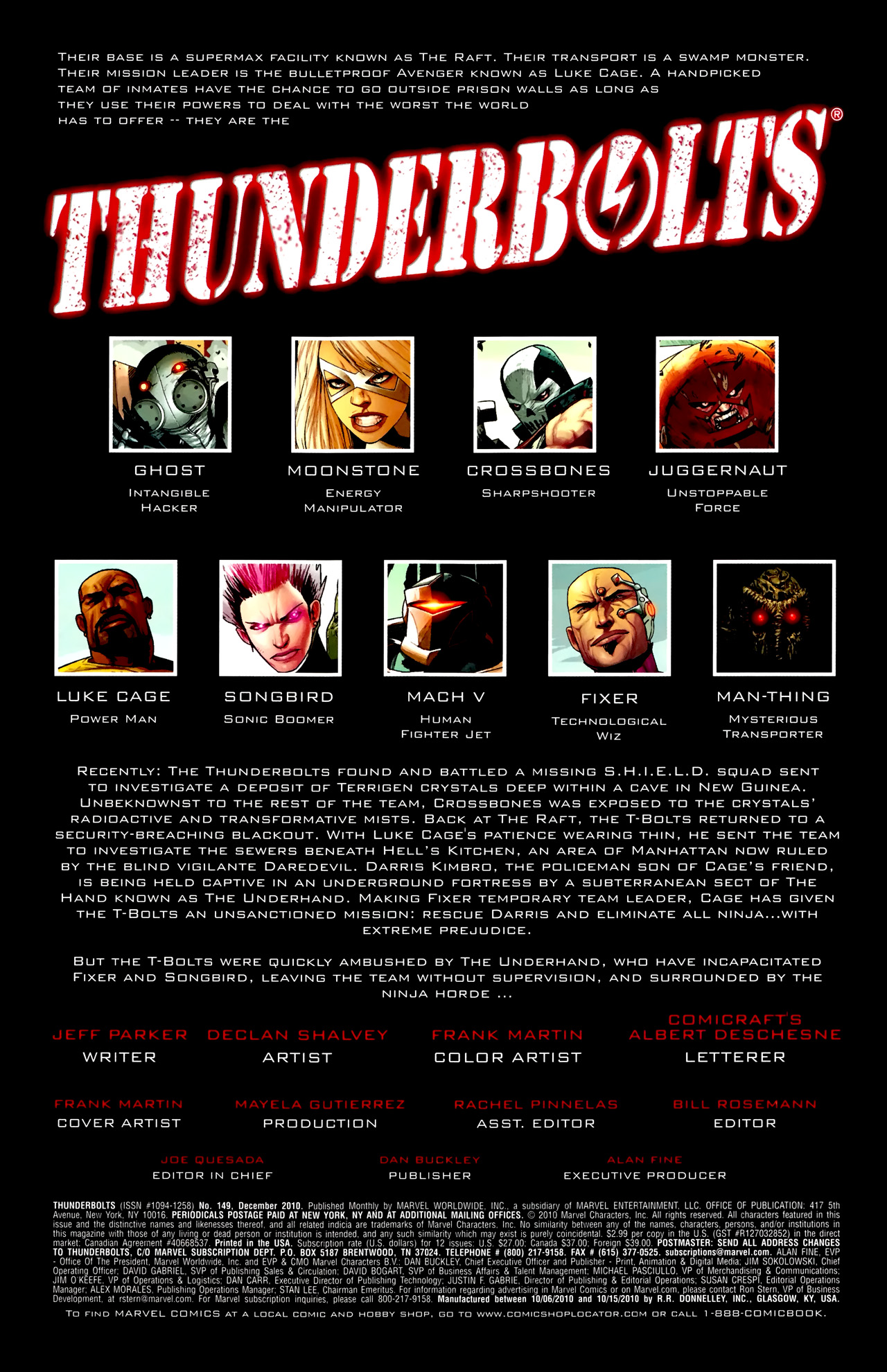 Read online Thunderbolts (1997) comic -  Issue #149 - 2