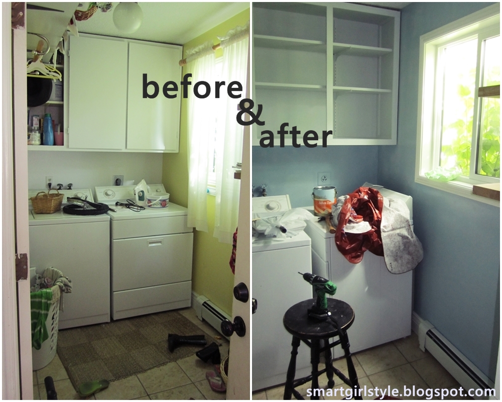 smartgirlstyle: Laundry Room: Painted Walls