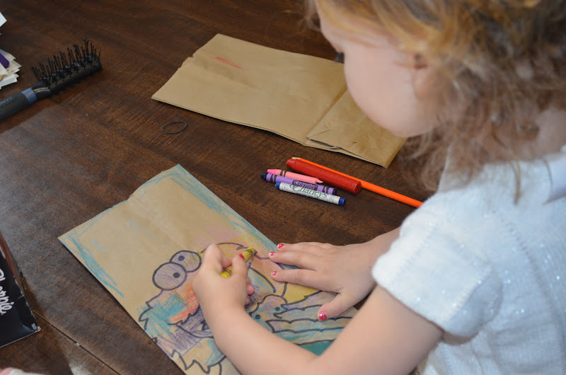 simply FOuR us Project of the Week Lunch Bag Art