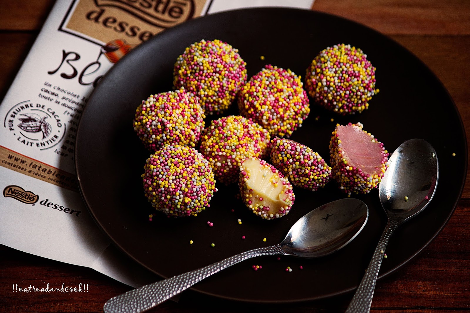 White Chocolate Truffle Two Ways