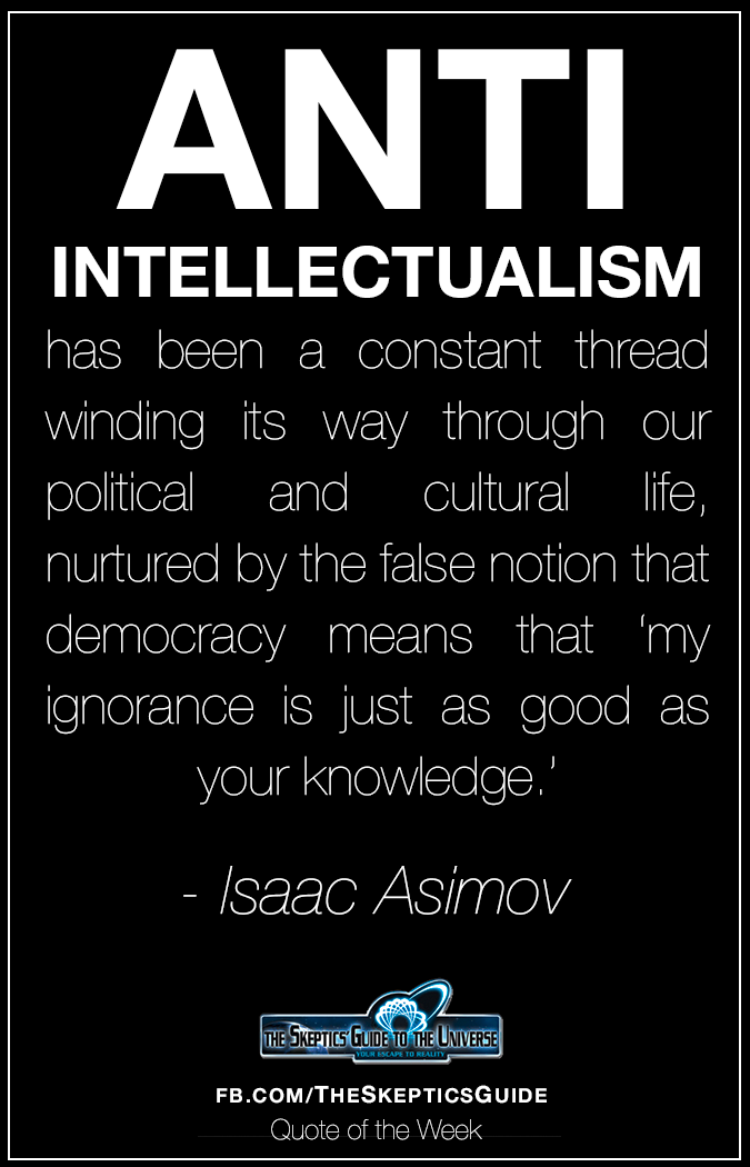 Anti Intellectualism