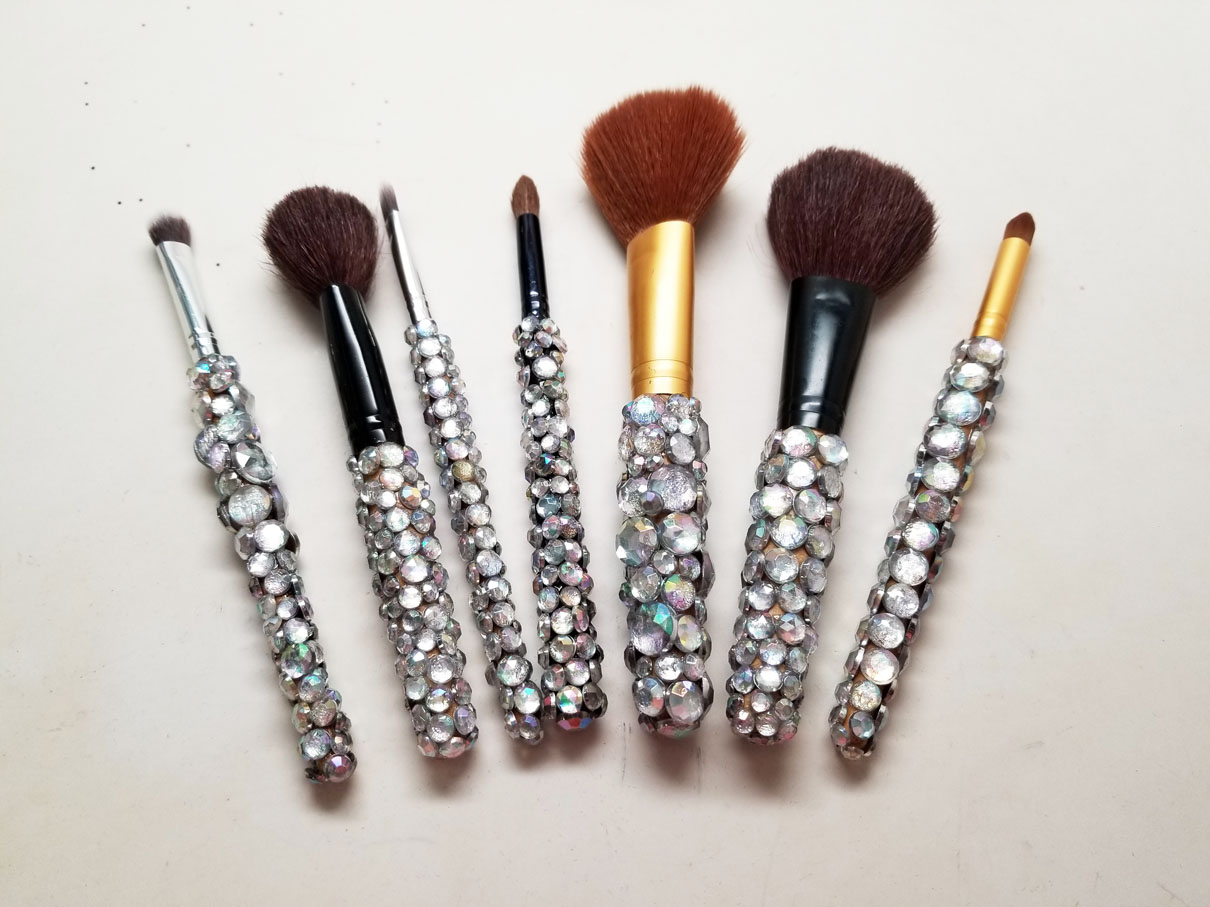 DIY Blinged Out Makeup Brushes Makeup By RenRen