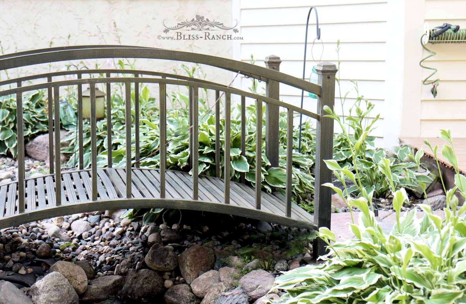 Bliss Ranch Powder Coated Steel Pond Bridge....From A Garage Sale