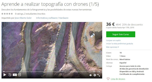 Topografía con drones