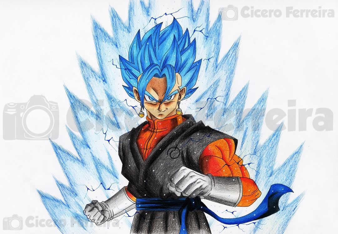 Super Vegeta Desenho a lápis