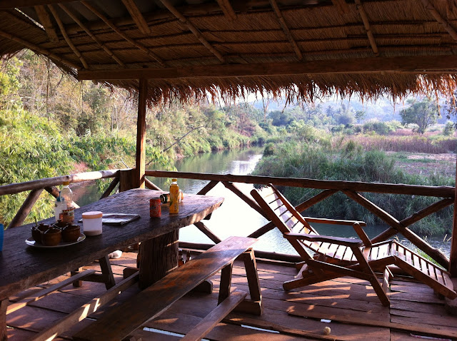 Restaurant in Song Kwae, North Thailand Motorbike riding in North Thailand