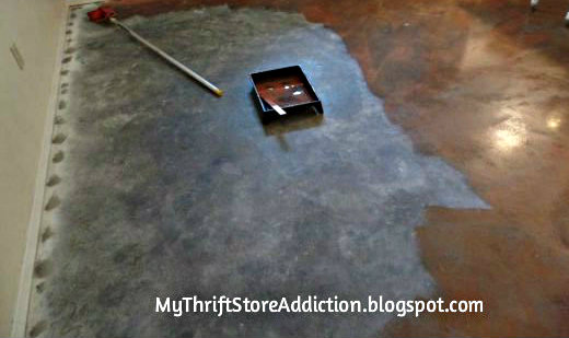 DIY stained concrete floors