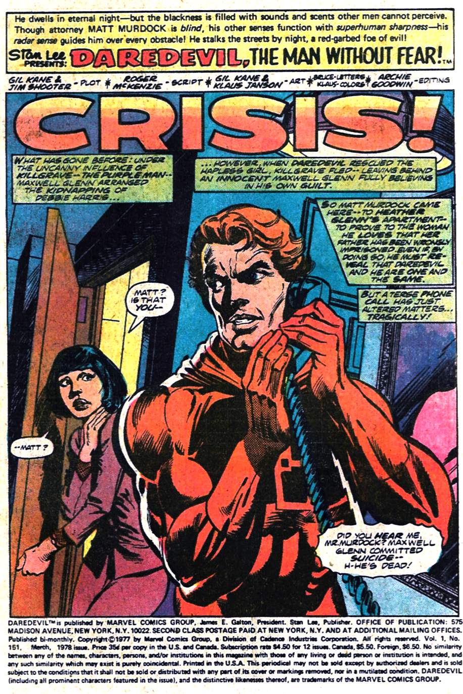 Read online Daredevil (1964) comic -  Issue #151 - 2