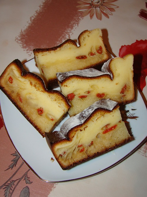 Chec din lapte praf cu goji