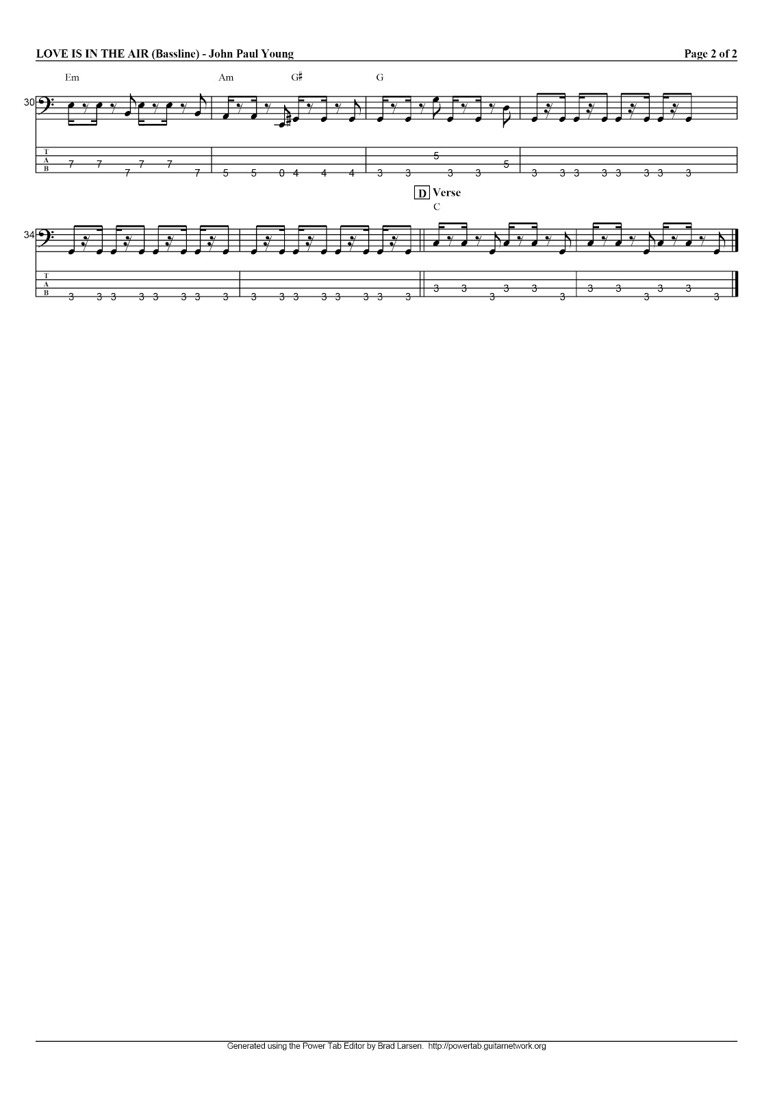 Bass transcriptions Bass lines (3)