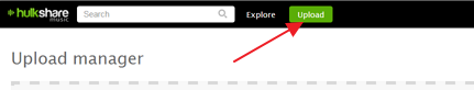 Hulkshare upload button