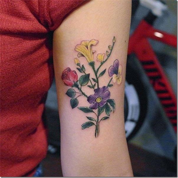 Tatuagens de flores para as mulheres Tatuagens de flores para as mulheres