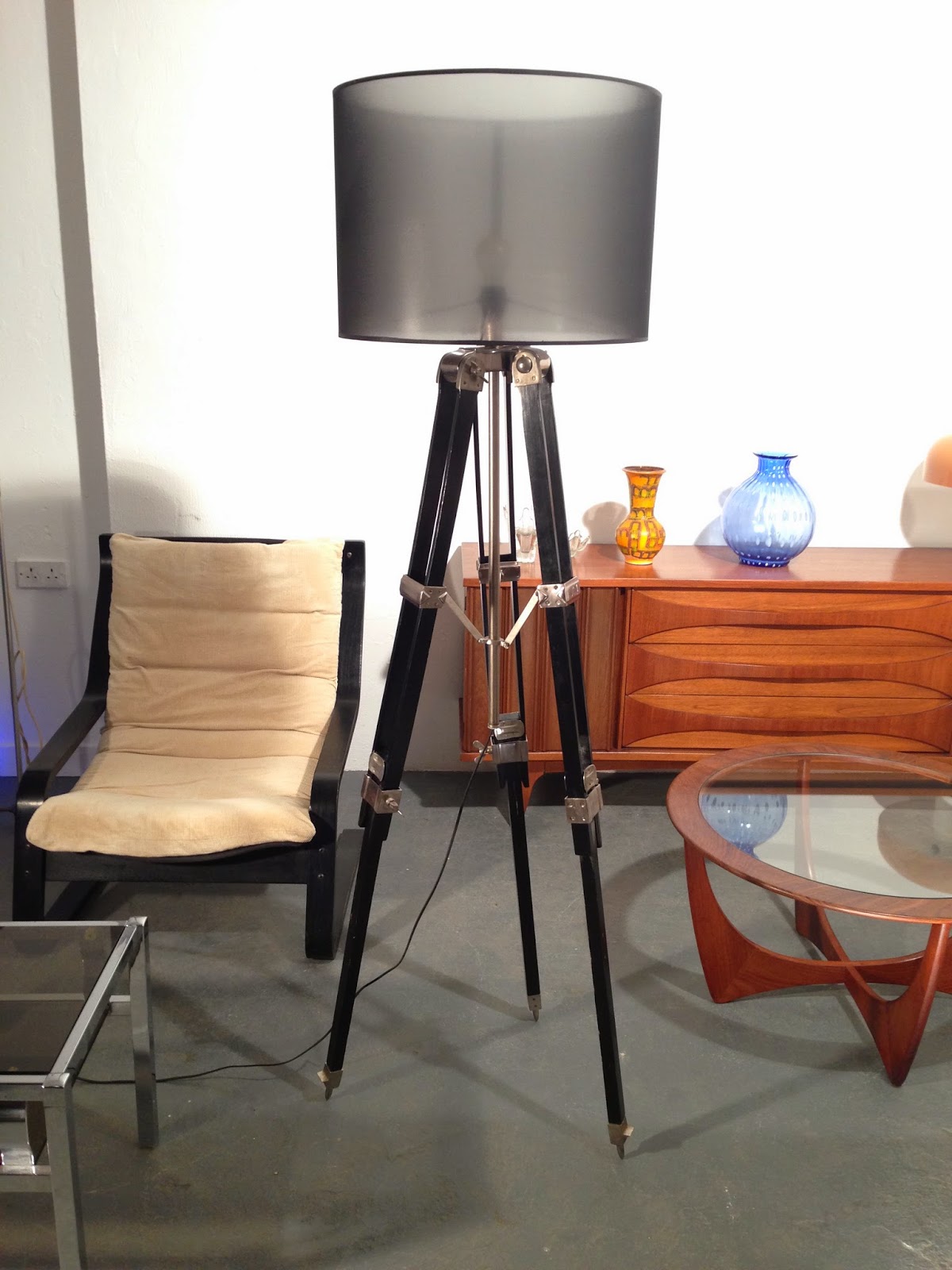Vintage Furniture Ireland OCD Vintage Tripod Floor Lamp