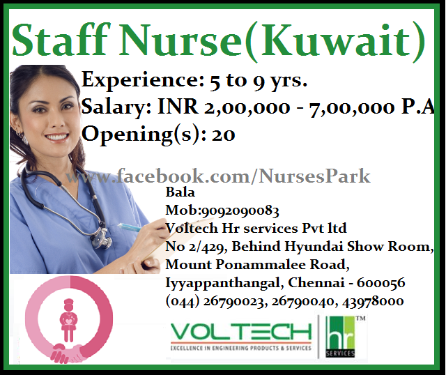 Job vacancy as staff nurse in malaysia