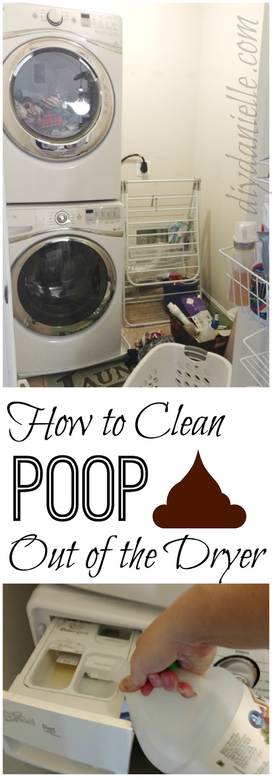 How to clean poop out of your dryer (and your washing machine). How to clean poop out of the dryer and washing machine.