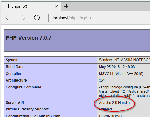 apache php apache php