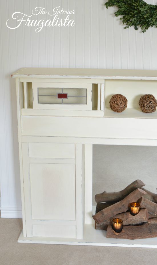 How To Make A Faux Fireplace Insert With Real Logs Interior Frugalista