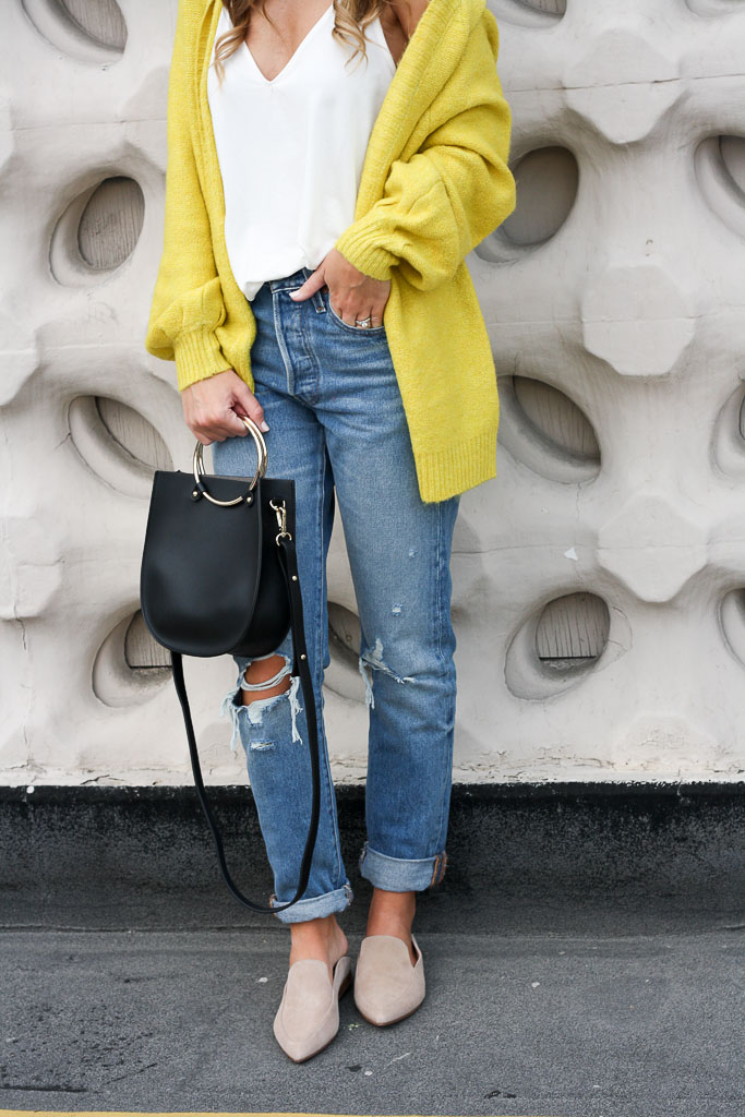 Yellow Cardigan and the Perfect Sunnies Twenties Girl Style