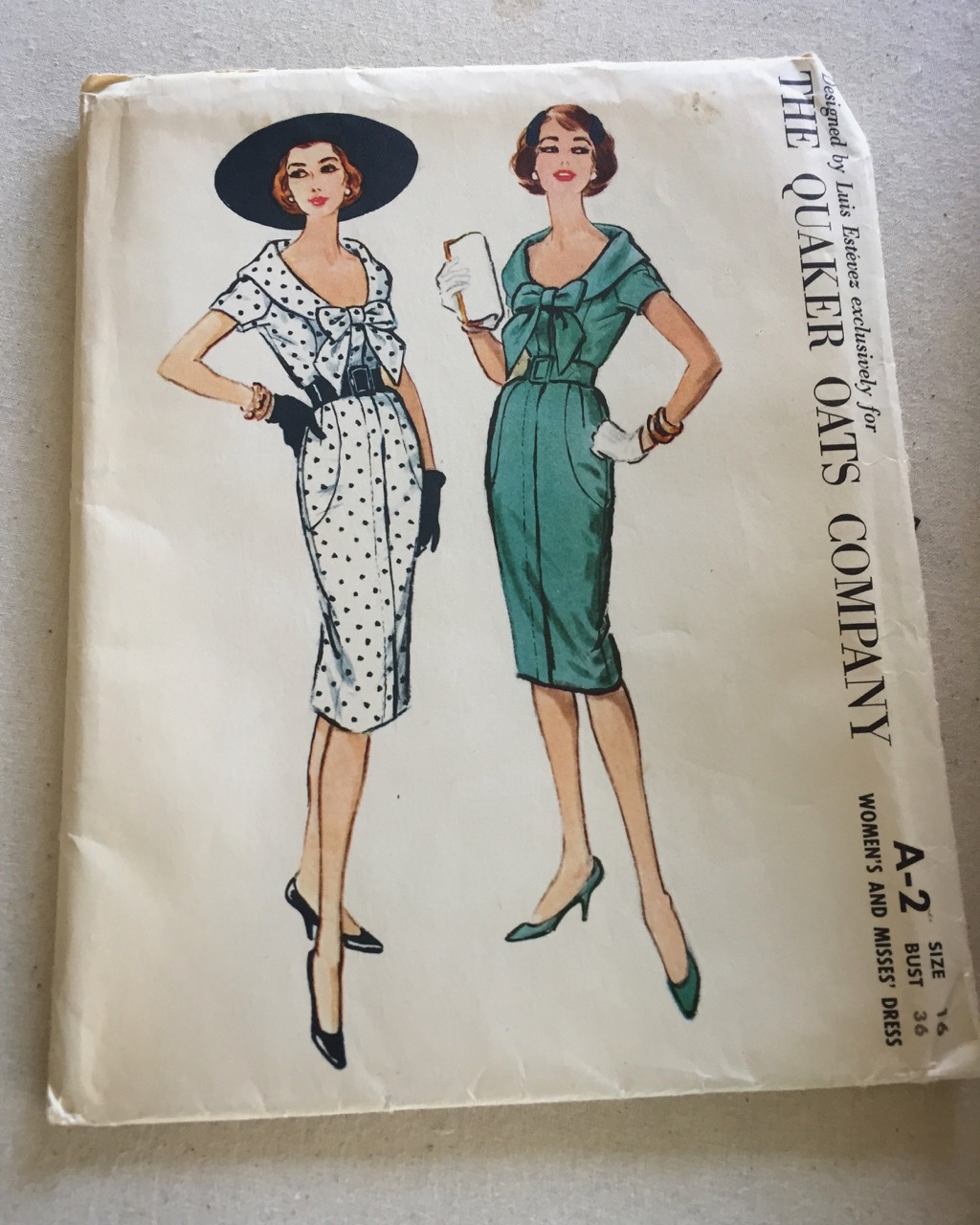 male pattern boldness: Cathy Models the 1959 McCall's Luis Estevez Dress!