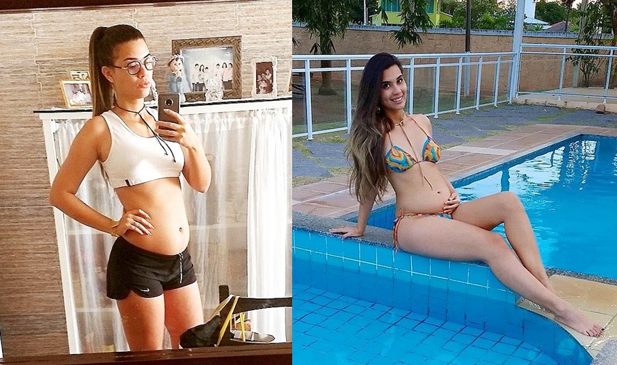 Modelo completa 26 anos amanhã (24) e comemora dobrado devido sua gravidez que está em sua 21ª sema