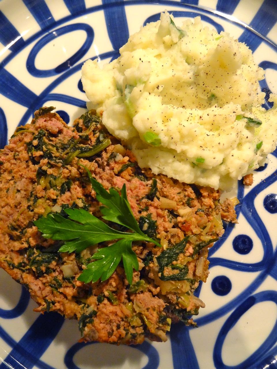 Scrumpdillyicious Turkey, Mushroom, Leek & Spinach Meatloaf