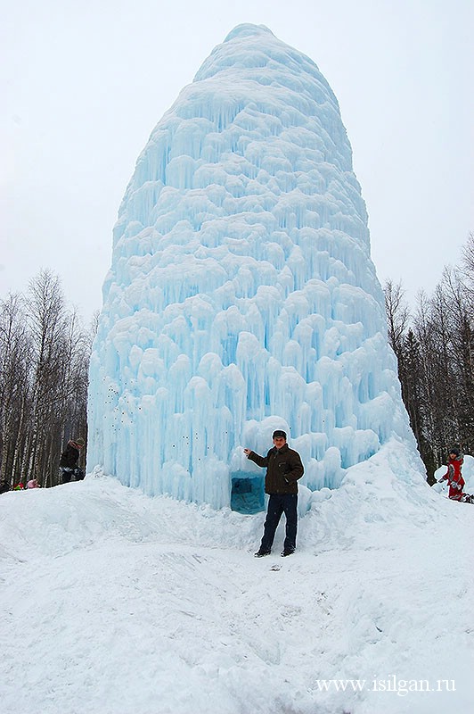 Ледяной фонтан. Национальный парк Зюраткуль. Челябинская область