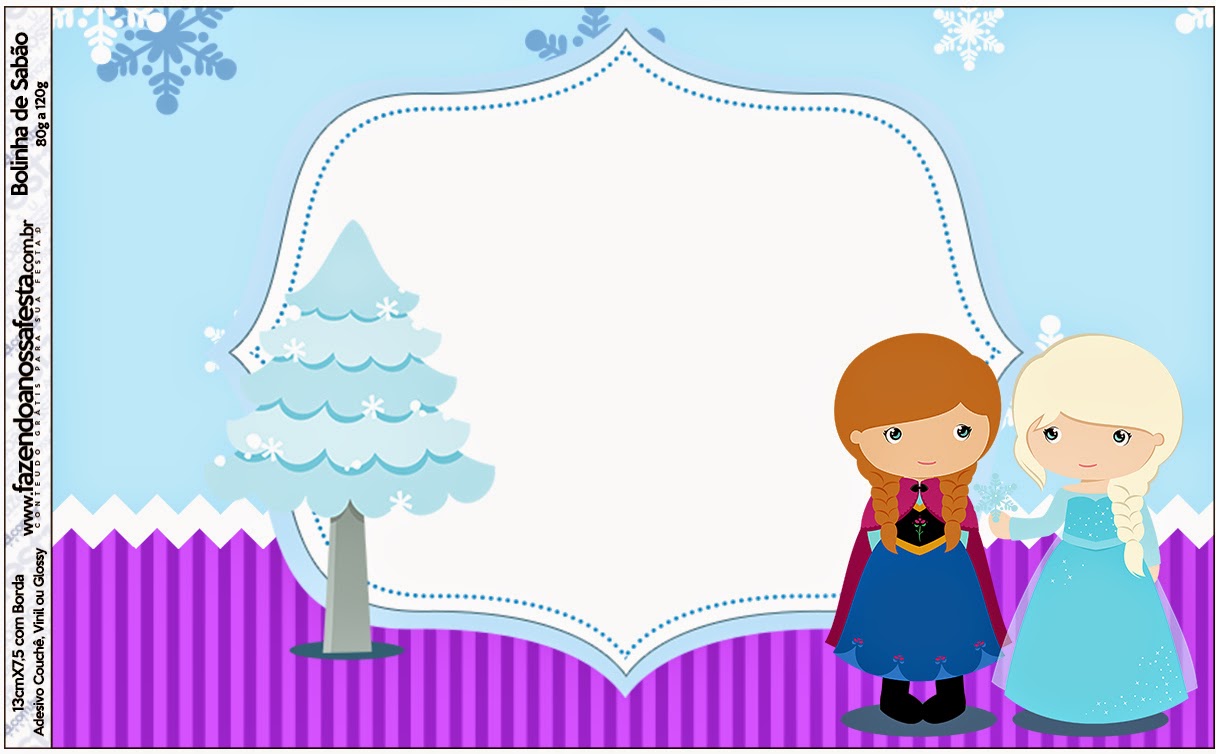 Frozen Niñas en Navidad: Etiquetas Candy Bar para Imprimir Gratis. Etiquetas de Frozen Niñas en Navidad para imprimir gratis.