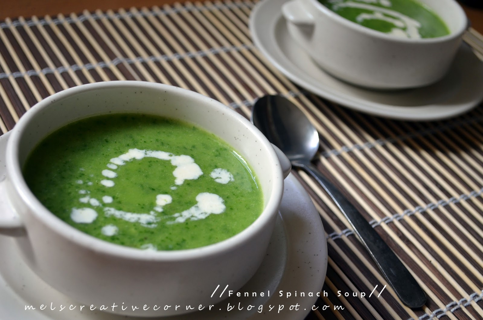 Creamy Spinach Fennel Soup