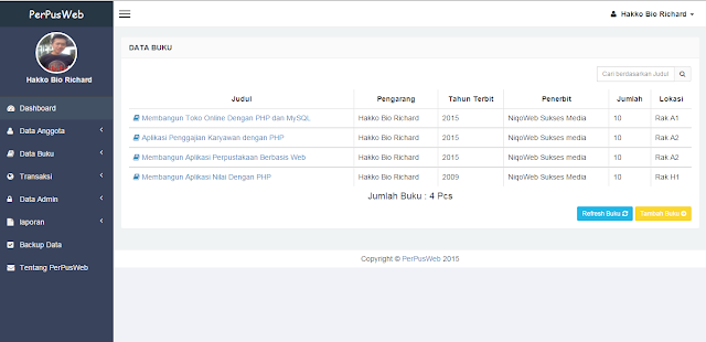 source code aplikasi Sistem Informasi Perpustakaan source code aplikasi Sistem Informasi Perpustakaan