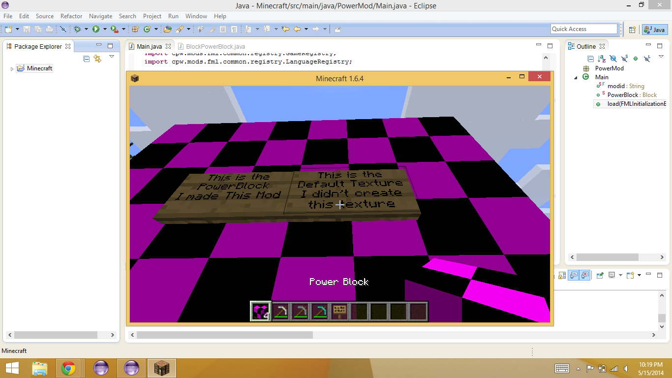 Modding is Cool Archives: Minecraft Mod Programming Archive 2: PowerBlocks