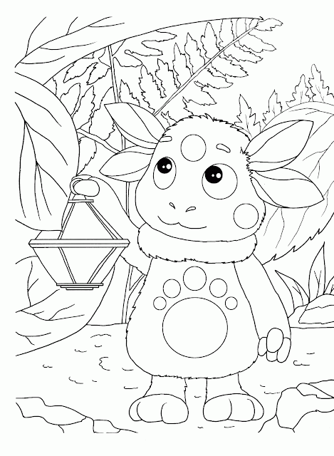 раскраски: лунтик