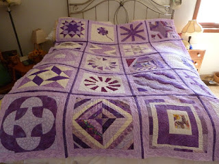 Periwinkle blue quilt