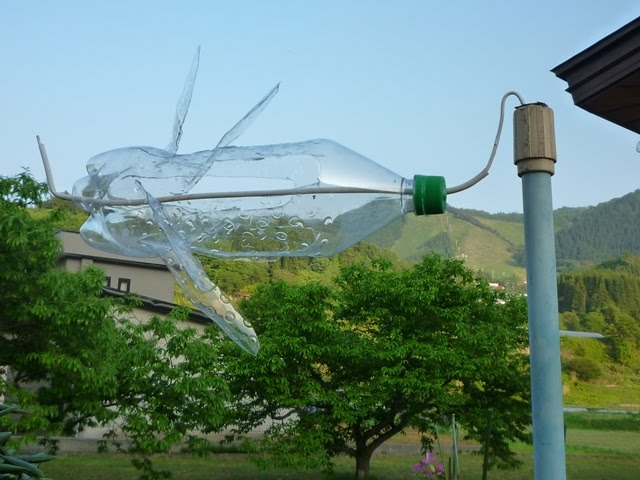 ペットボトルの風車