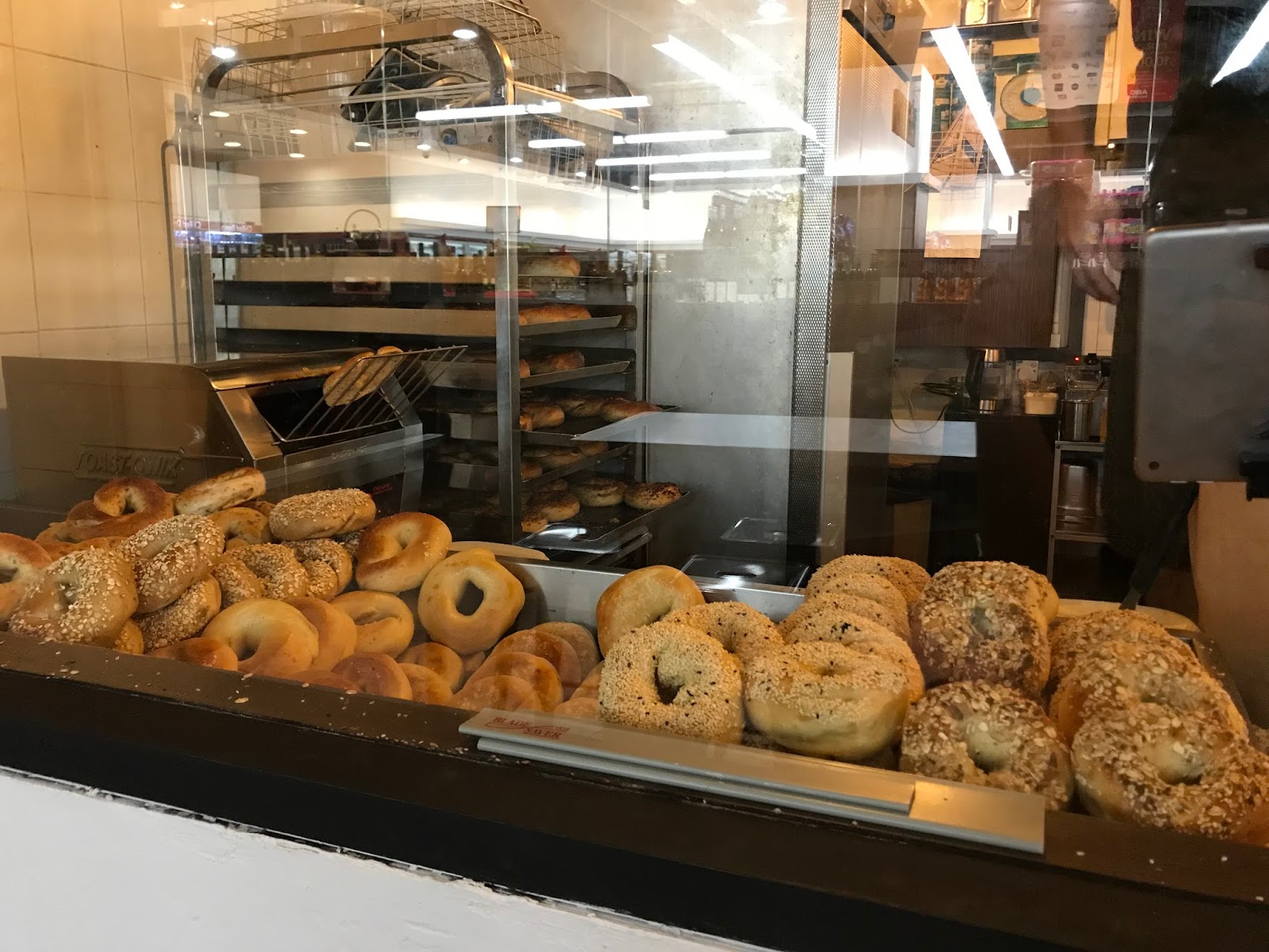 Small Potatoes Make The Steak Look Bigger A breakfast bagel from Two