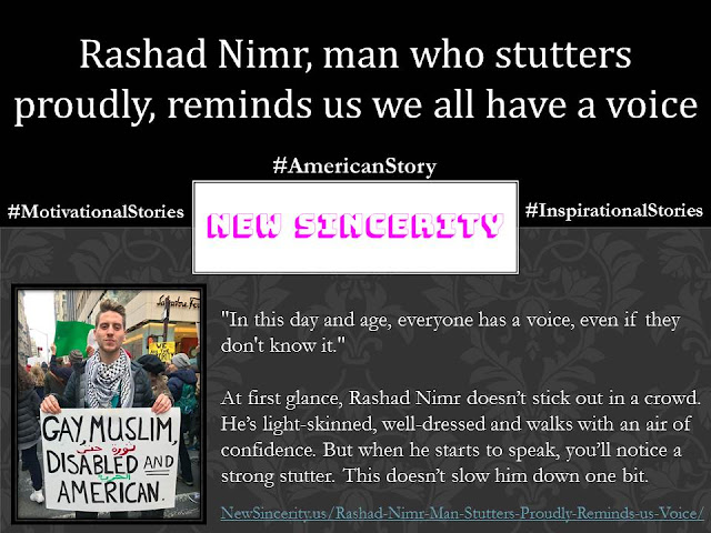 Rashad Nimr, Man Who Stutters Proudly, Reminds Us We All Have a Voice - New Sincerity