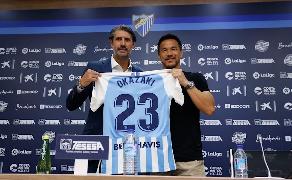 Okazaki: "Estoy ilusionado con este nuevo proyecto de jugar con el Málaga"
