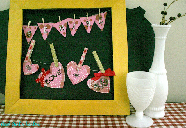 Create an easy Valentine's garland using craft supplies you already have on hand.